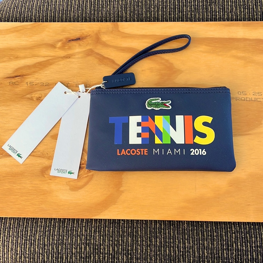 Lacoste Tennis Miami 2016 wristlet BNWT
